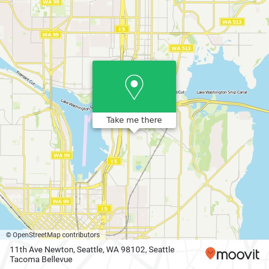 Mapa de 11th Ave Newton, Seattle, WA 98102