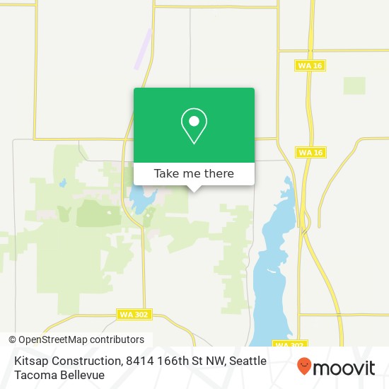 Mapa de Kitsap Construction, 8414 166th St NW