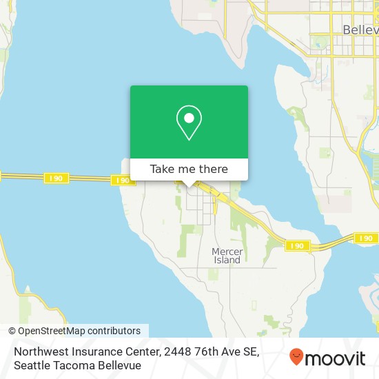 Mapa de Northwest Insurance Center, 2448 76th Ave SE