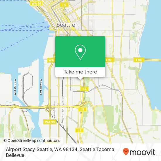Mapa de Airport Stacy, Seattle, WA 98134
