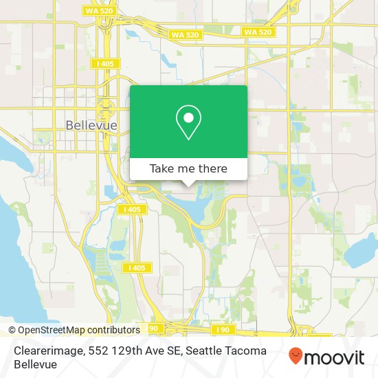 Mapa de Clearerimage, 552 129th Ave SE