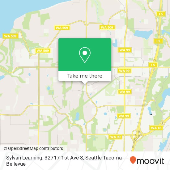 Mapa de Sylvan Learning, 32717 1st Ave S