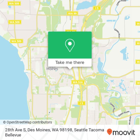 28th Ave S, Des Moines, WA 98198 map