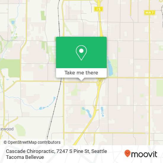 Mapa de Cascade Chiropractic, 7247 S Pine St