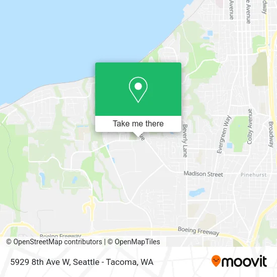 Mapa de 5929 8th Ave W