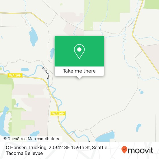 C Hansen Trucking, 20942 SE 159th St map