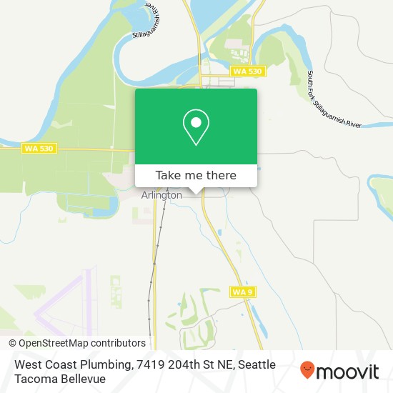 Mapa de West Coast Plumbing, 7419 204th St NE