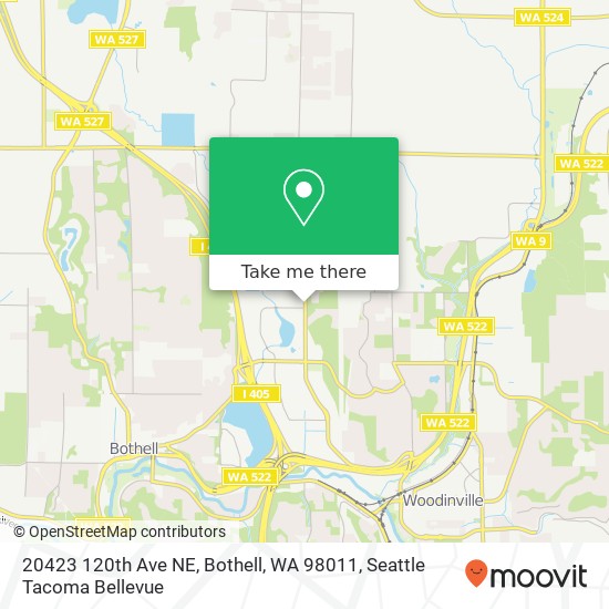 Mapa de 20423 120th Ave NE, Bothell, WA 98011