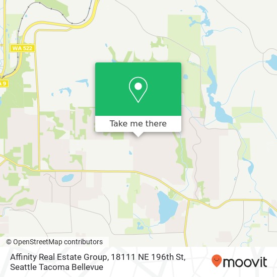 Mapa de Affinity Real Estate Group, 18111 NE 196th St