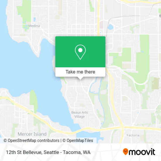 Mapa de 12th St Bellevue