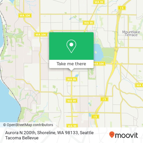 Mapa de Aurora N 200th, Shoreline, WA 98133