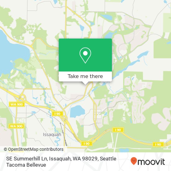 Mapa de SE Summerhill Ln, Issaquah, WA 98029