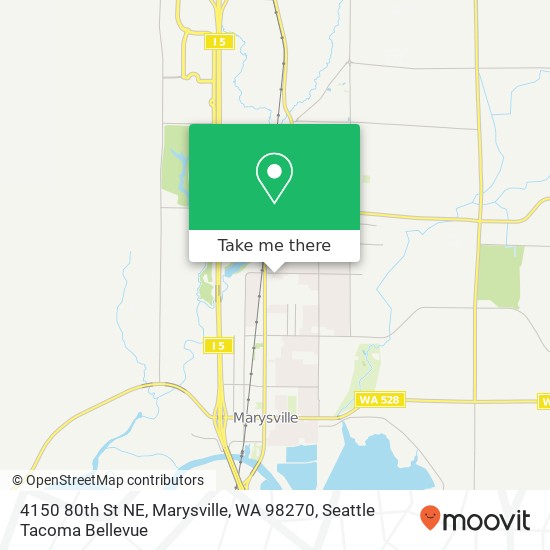 Mapa de 4150 80th St NE, Marysville, WA 98270