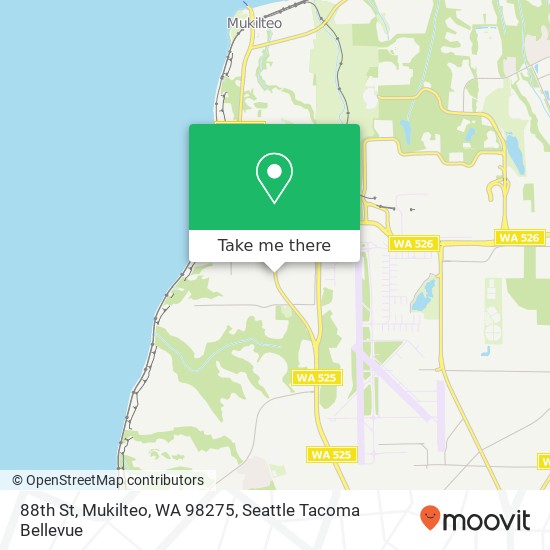 Mapa de 88th St, Mukilteo, WA 98275