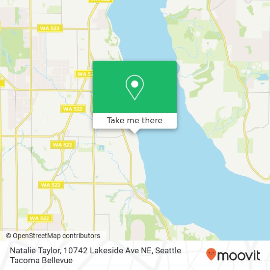 Mapa de Natalie Taylor, 10742 Lakeside Ave NE