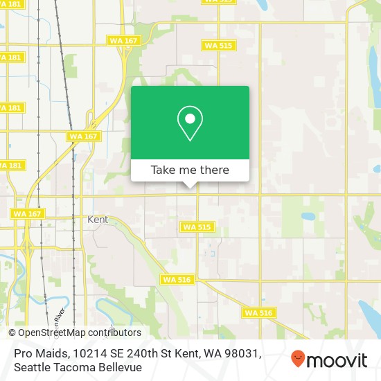 Pro Maids, 10214 SE 240th St Kent, WA 98031 map