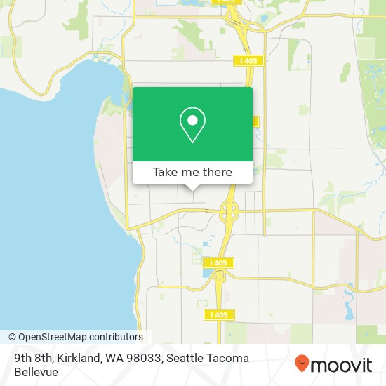 Mapa de 9th 8th, Kirkland, WA 98033