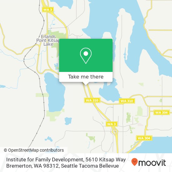 Mapa de Institute for Family Development, 5610 Kitsap Way Bremerton, WA 98312