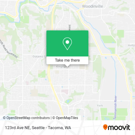 Mapa de 123rd Ave NE