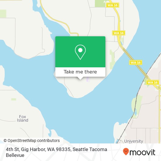 Mapa de 4th St, Gig Harbor, WA 98335