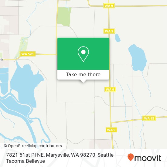 Mapa de 7821 51st Pl NE, Marysville, WA 98270