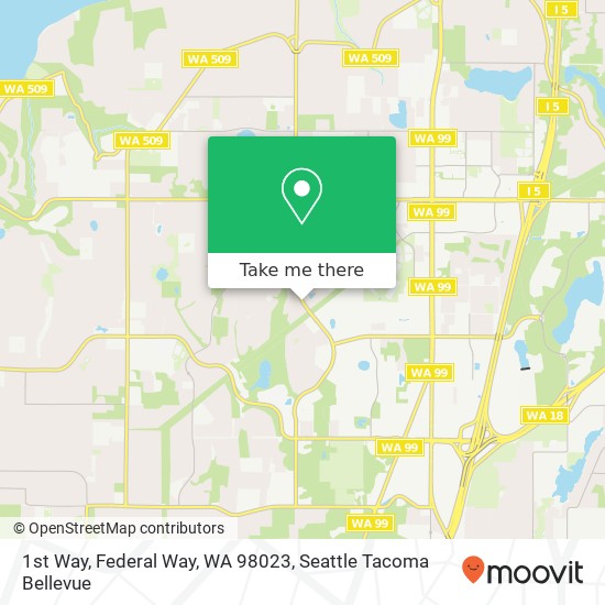 Mapa de 1st Way, Federal Way, WA 98023