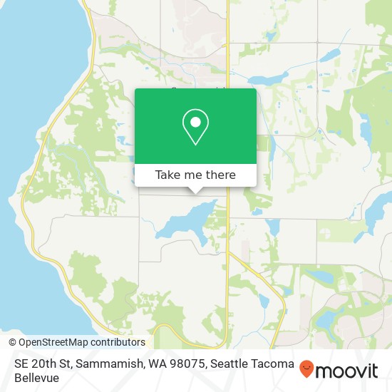 Mapa de SE 20th St, Sammamish, WA 98075