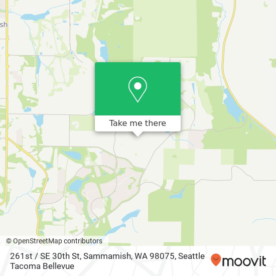 Mapa de 261st / SE 30th St, Sammamish, WA 98075