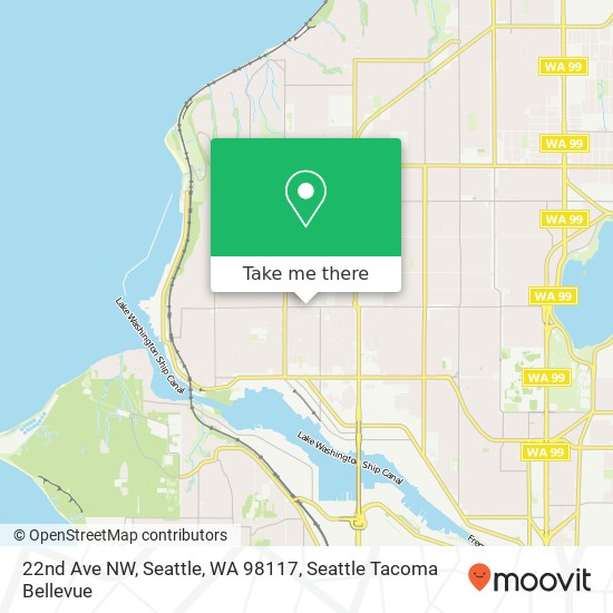 22nd Ave NW, Seattle, WA 98117 map