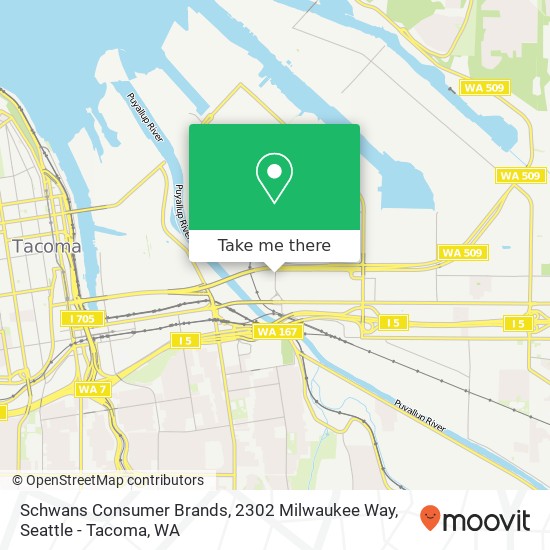 Mapa de Schwans Consumer Brands, 2302 Milwaukee Way