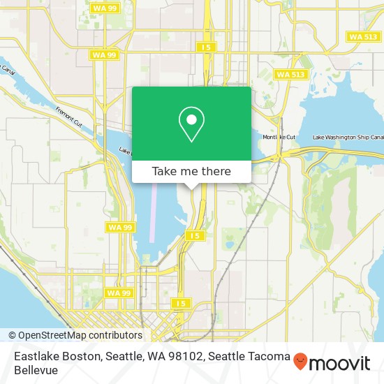 Eastlake Boston, Seattle, WA 98102 map