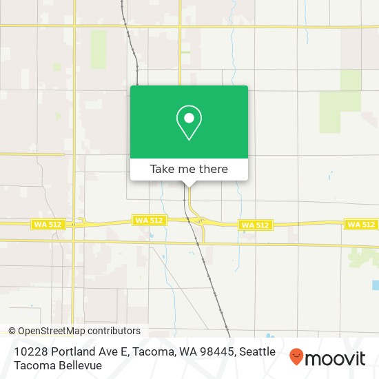 Mapa de 10228 Portland Ave E, Tacoma, WA 98445