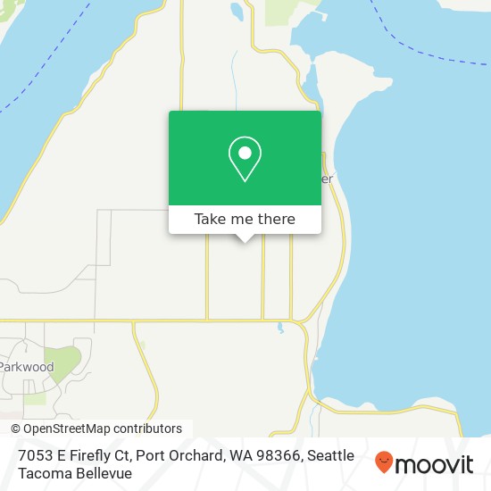 Mapa de 7053 E Firefly Ct, Port Orchard, WA 98366