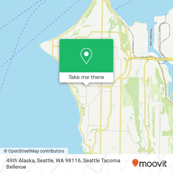 Mapa de 49th Alaska, Seattle, WA 98116