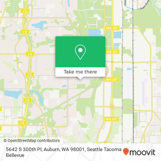 Mapa de 5642 S 300th Pl, Auburn, WA 98001
