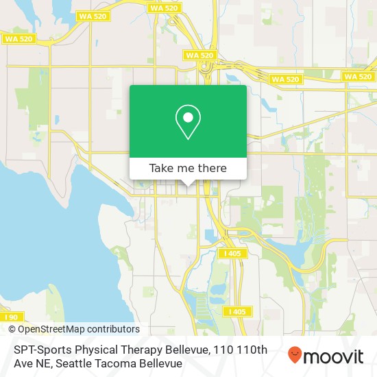SPT-Sports Physical Therapy Bellevue, 110 110th Ave NE map