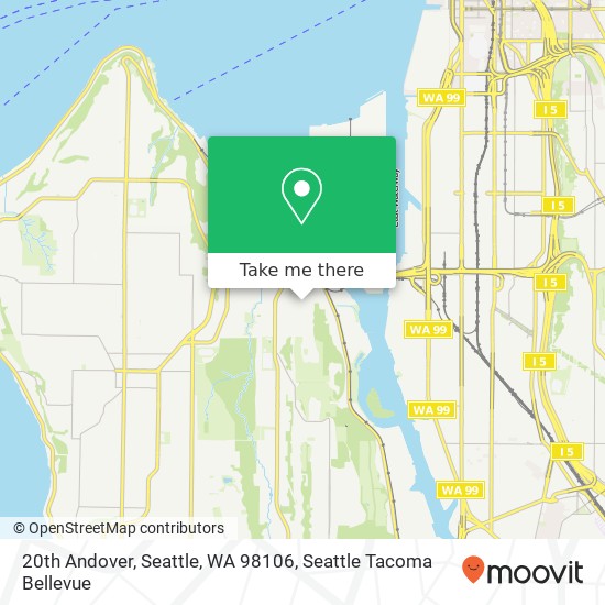 Mapa de 20th Andover, Seattle, WA 98106