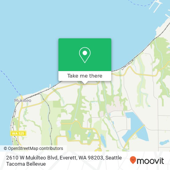 Mapa de 2610 W Mukilteo Blvd, Everett, WA 98203