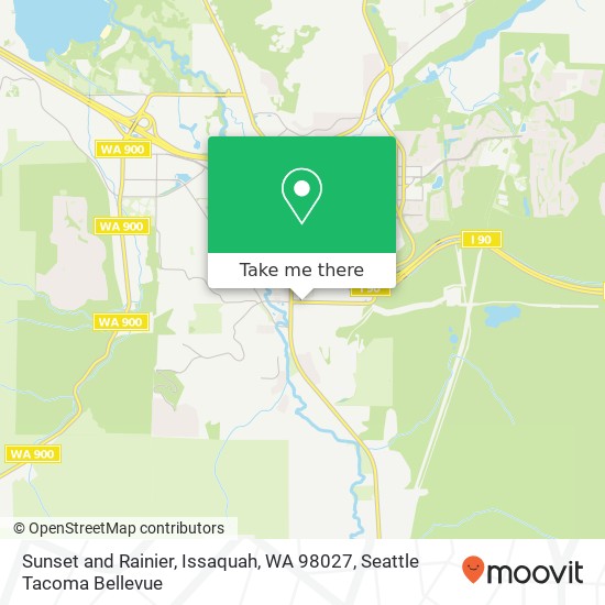 Mapa de Sunset and Rainier, Issaquah, WA 98027