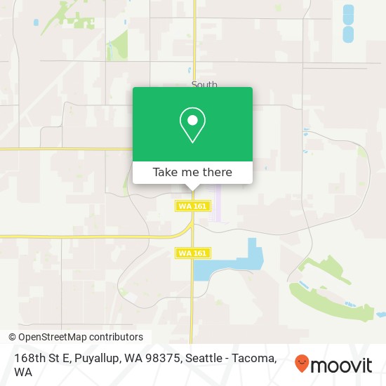 Mapa de 168th St E, Puyallup, WA 98375