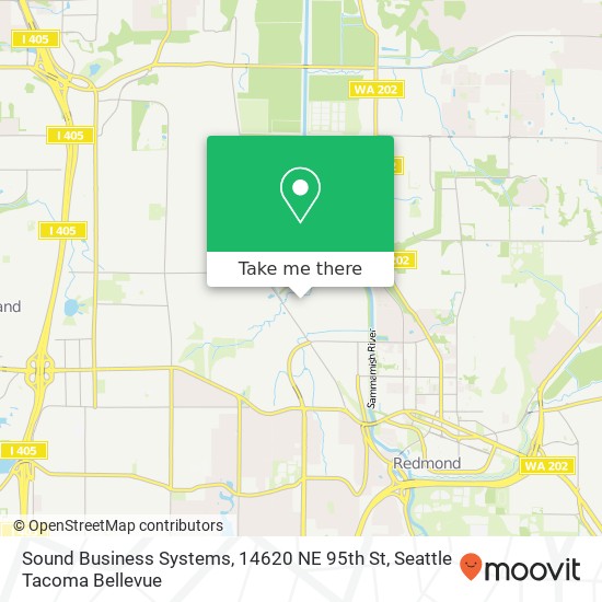 Mapa de Sound Business Systems, 14620 NE 95th St