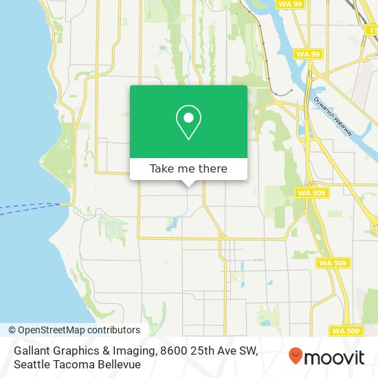 Gallant Graphics & Imaging, 8600 25th Ave SW map