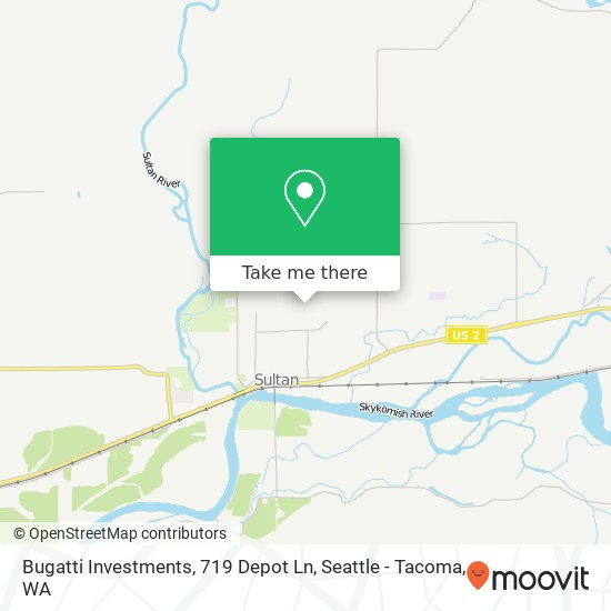 Mapa de Bugatti Investments, 719 Depot Ln