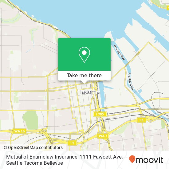 Mutual of Enumclaw Insurance, 1111 Fawcett Ave map