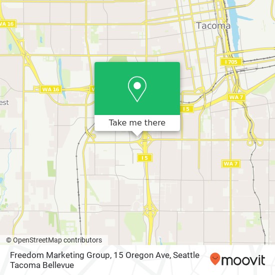 Mapa de Freedom Marketing Group, 15 Oregon Ave