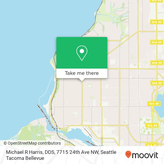 Michael R Harris, DDS, 7715 24th Ave NW map