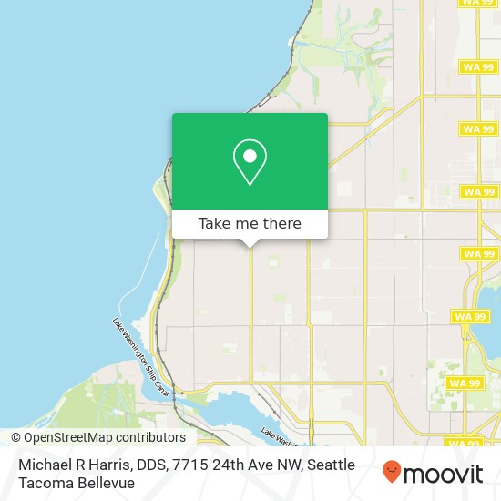 Mapa de Michael R Harris, DDS, 7715 24th Ave NW