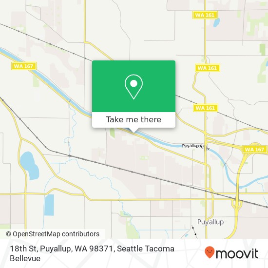 Mapa de 18th St, Puyallup, WA 98371
