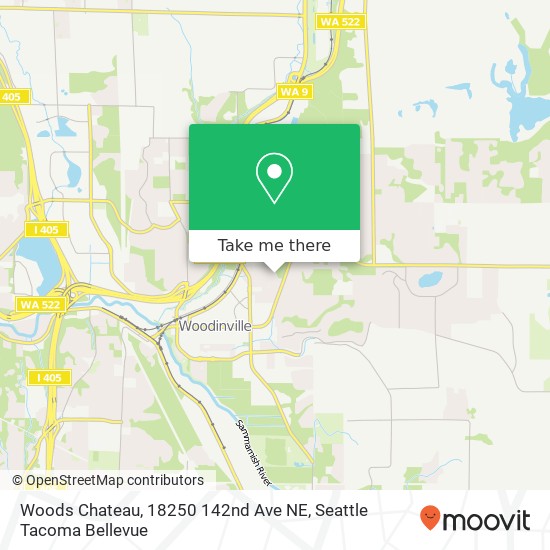 Mapa de Woods Chateau, 18250 142nd Ave NE