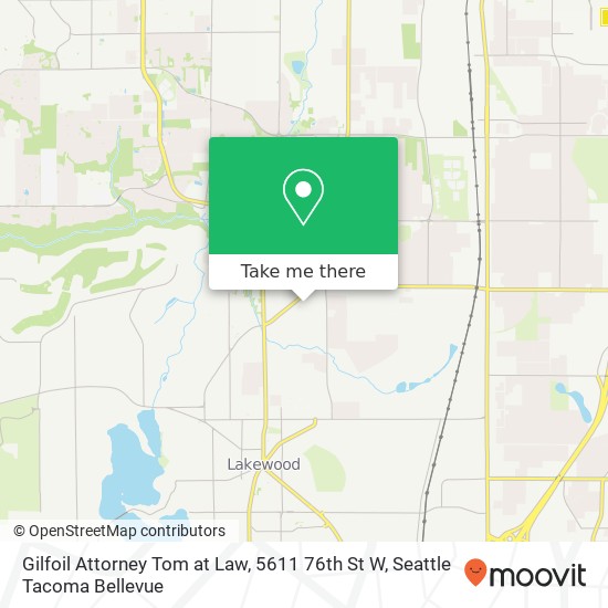Mapa de Gilfoil Attorney Tom at Law, 5611 76th St W
